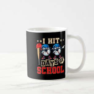 I Hit 100 Days Of School Baseball Kids Boy Teacher Coffee Mug