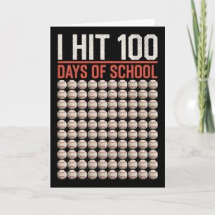 I Hit 100 Days Of School Funny Bysebyll 100th Day Card