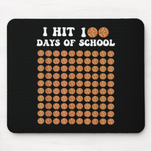 I Hit 100 Days Of School Pizza 100th Day Of School Mouse Pad