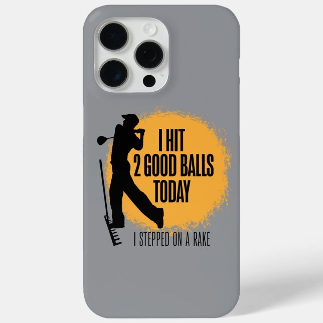 I Hit 2 Good Balls Today - funny golf Case-Mate iPhone Case (Back)