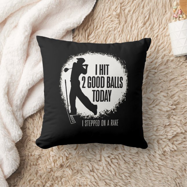 I Hit 2 Good Balls Today - funny golf Cushion (Blanket)