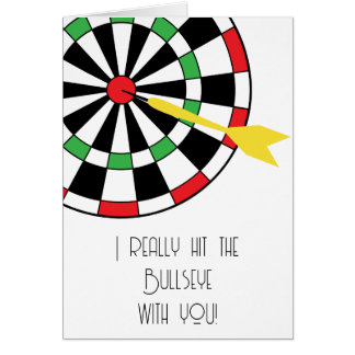 I Hit the Bullseye with You! Darts Valentine's