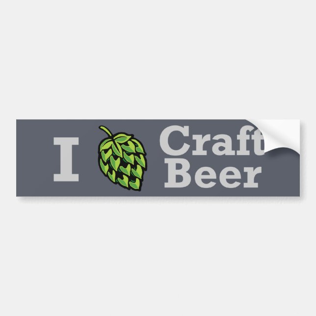 I [hop] Craft Beer Sticker (Front)