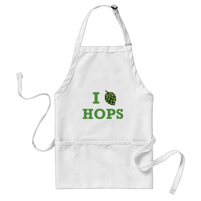 I [hop] Hops Apron (Front)