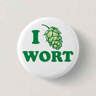 I HOP WORT - button