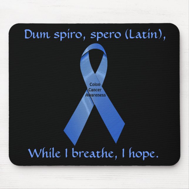 I Hope Colon Cancer Awareness Mousepad (Front)