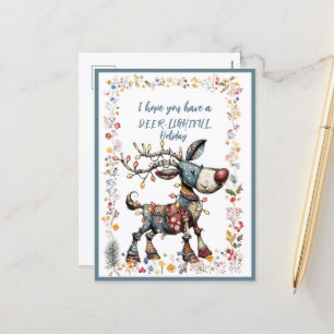 I Hope You Have A DEER-LIGHTFUL Holiday Postcard