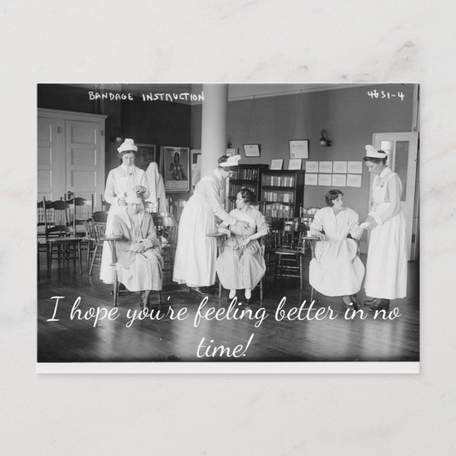 I Hope You're Feeling Better in No Time Postcard (Front)