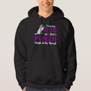 I Hug My Golden Retriever So I Dont Punch People I Hoodie