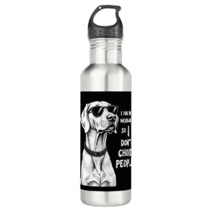 I Hug My Weimaraner So I Dont Choke People Funny D 710 Ml Water Bottle