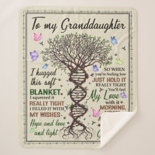 I hugged this soft sherpa blanket