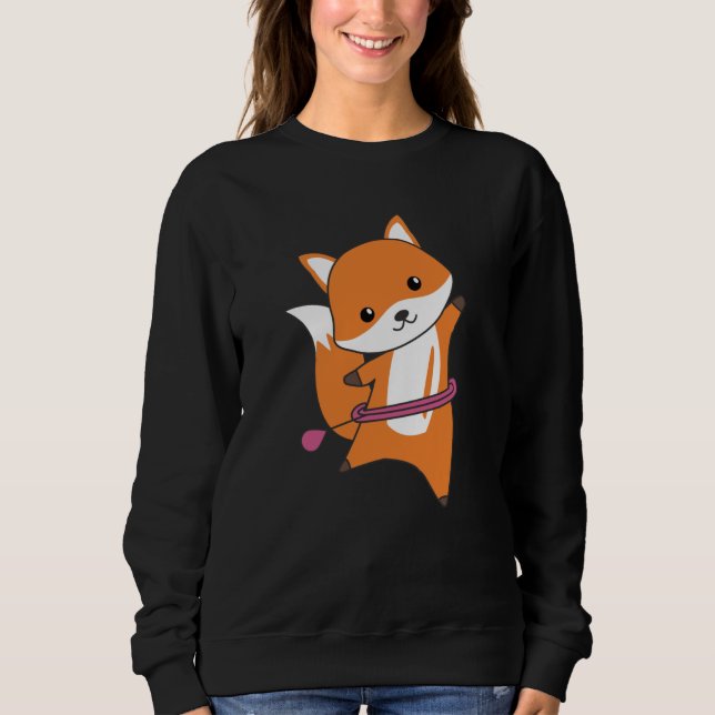I Huller Cute Fox Funny Foxes Sweatshirt (Front)