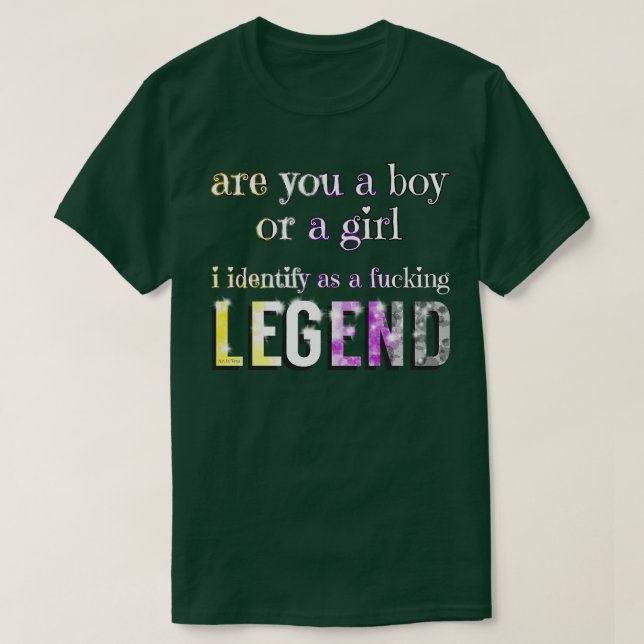 I identify as a ing legend T-Shirt (Design Front)
