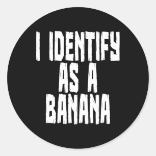 I Identify As A Nana - Men Classic Round Sticker