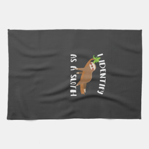 I Identify As A Sloth T-Shirt Tea Towel