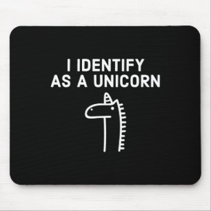 I Identify As A Unicorn - Halloween Mouse Pad