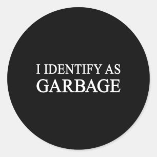 I Identify As Garge Trump Funny Political  Classic Round Sticker