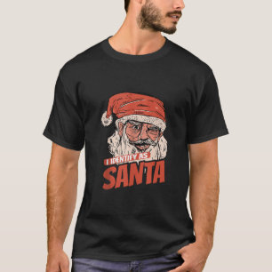 I Identify As Santa Cool Santa Claus Xmas Merry Ch T-Shirt
