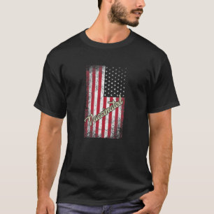 I Identify As Vaccinated Patriotic American Flag 4 T-Shirt