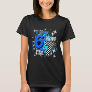 I I'm Blue Checkered 6 7 Birthday T-Shirt