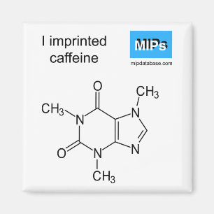 I imprinted caffeine magnet