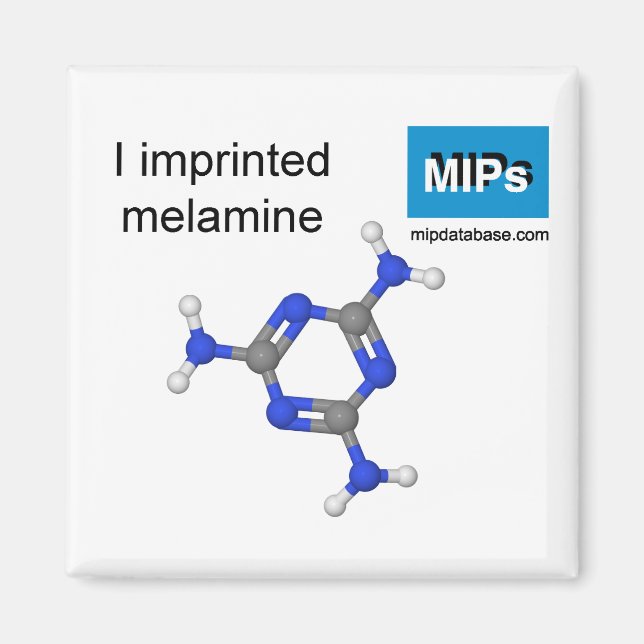 I imprinted melamine magnet ball and stick (Front)