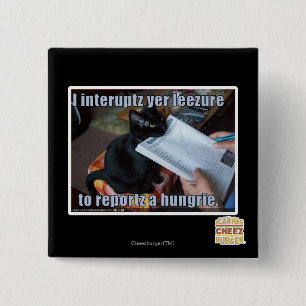 I interupt yer Leezure 15 Cm Square Badge