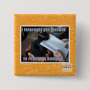 I interupt yer Leezure 15 Cm Square Badge