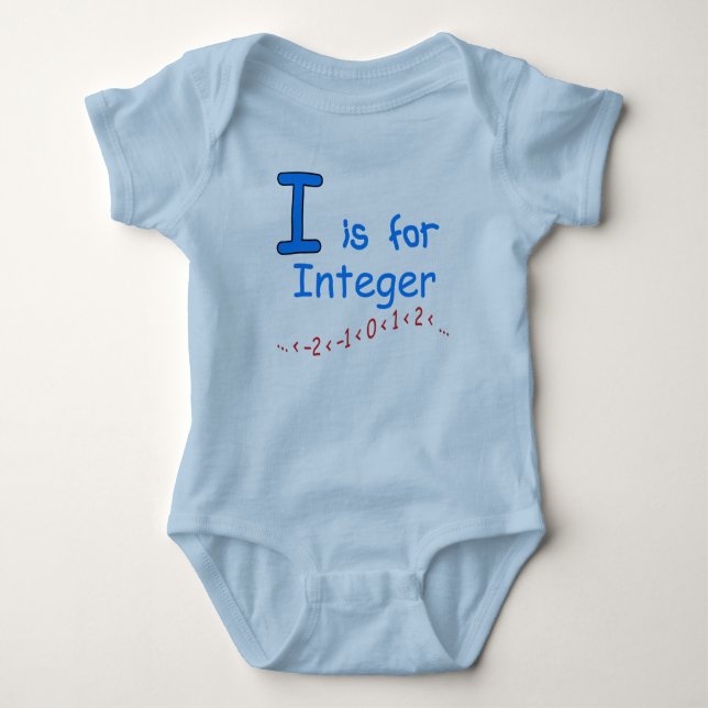 I is for Integer Baby Bodysuit (Front)