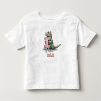 I is for Isla – Personalised Toddler T-shirt 