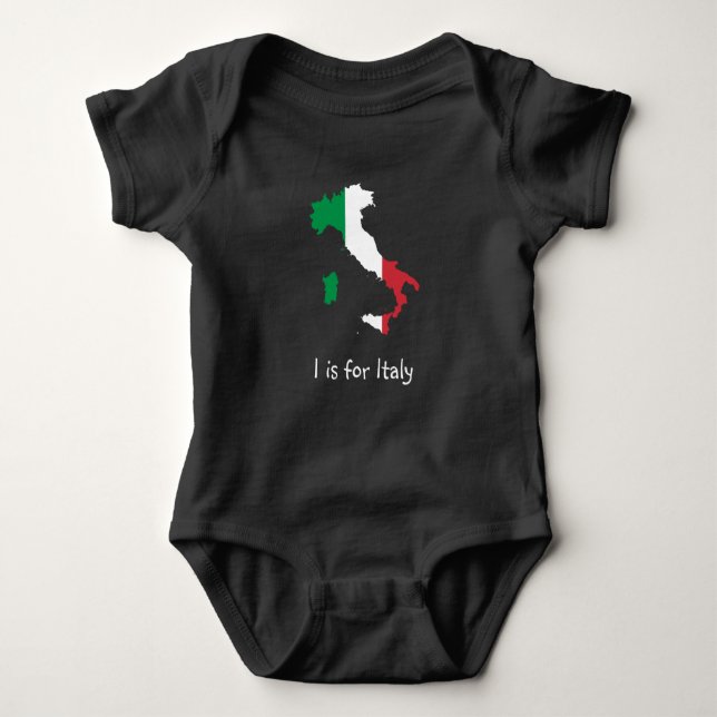 I is for Italy Baby Bodysuit (Front)