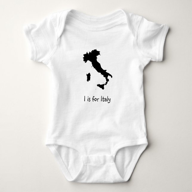 I is for Italy Baby Bodysuit (Front)