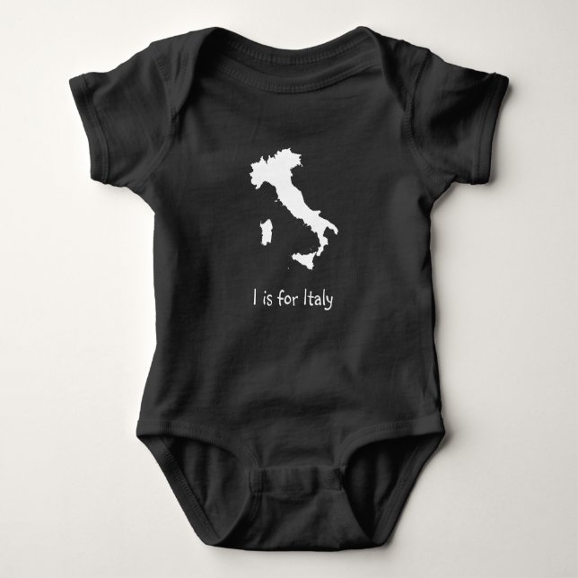 I is for Italy Baby Bodysuit (Front)