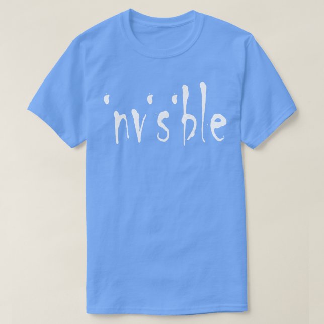 I is Invisible Chronic Illness Spoon Theory Typogr T-Shirt (Design Front)