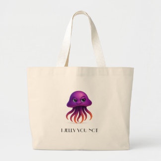 I Jelly You Not – Funny Sea Creature Large Tote Bag