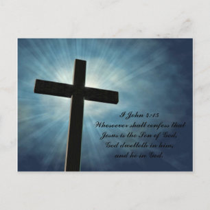 I John 4:15 Postcard