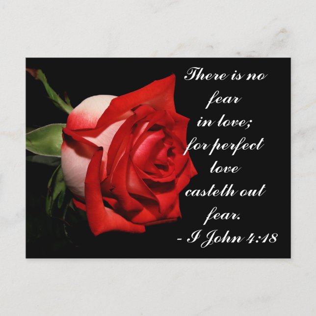I John 4:18 Postcard (Front)
