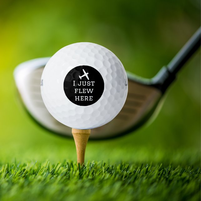 I Just Flew Here, Funny, Cool, Aviation,simple Golf Balls (Creator Uploaded)