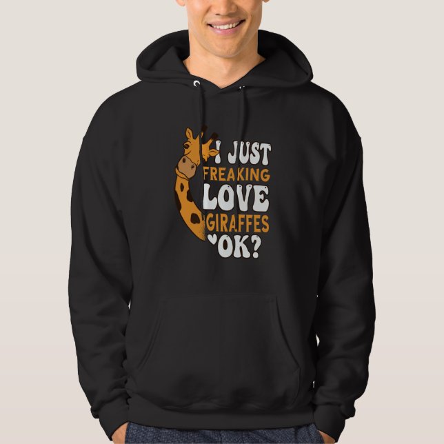 I Just Freaking Love Giraffes for Kids Hoodie (Front)