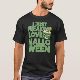 I Just Freaking Love Halloween Coconut Jack O La T-Shirt