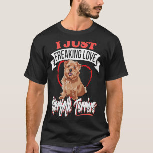I Just Freaking Love Norfolk Terrier Dog  Dogs   1 T-Shirt