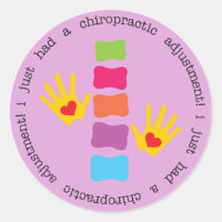 I Just Had a Chiropractic Adjustment Kids Stickers