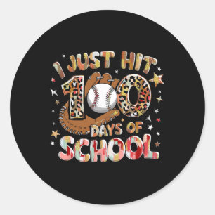 I Just Hit 100 Days Of School Bysell Smarter Tie D Classic Round Sticker