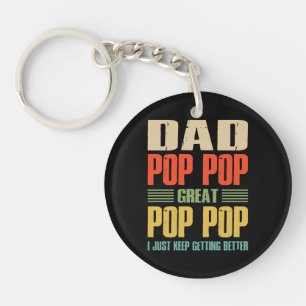 I Just Keep Getting Better Key Ring