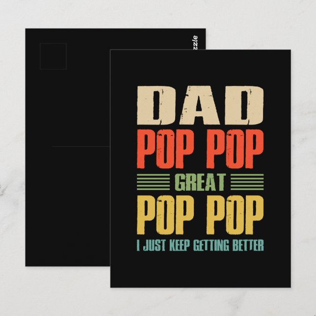  I Just Keep Getting Better Postcard (Front/Back)