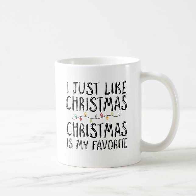 I Just Like Christmas Coffee Mug (Right)