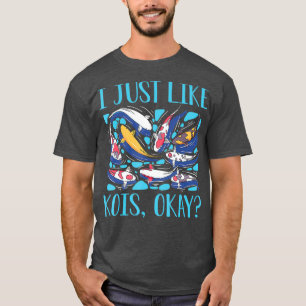 I just like Kois okay Vintage Japan Pond Fish T-Shirt