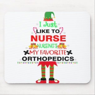 I Just Like To Nurse Nursing's My Favourite Christ Mouse Pad