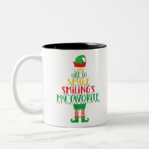 I Just Like to Smile Smiling's My Favourite Christ Two-Tone Coffee Mug