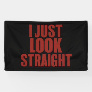 I Just Look Straight LGBT Gay Lesbian Pride Month  Banner